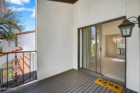 a view of a hallway with entryway
