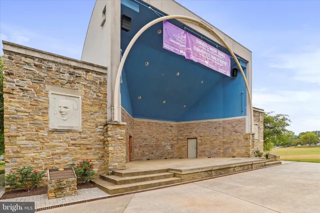 a sign on a brick building