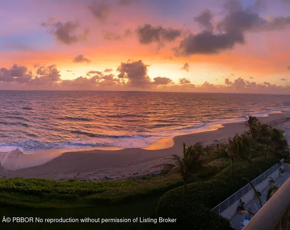 a view of an ocean and beach