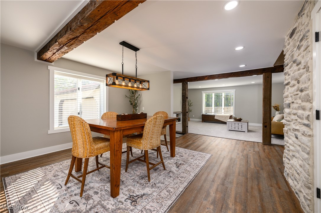 3029 Werner Church Road Northeast Canton, OH 44721 - Photo 9 of 33 Dining area featuring hardwood / wood-style flooring