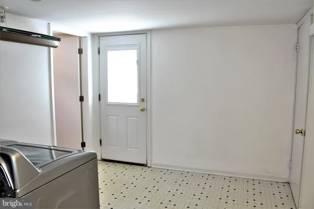 a living room with window