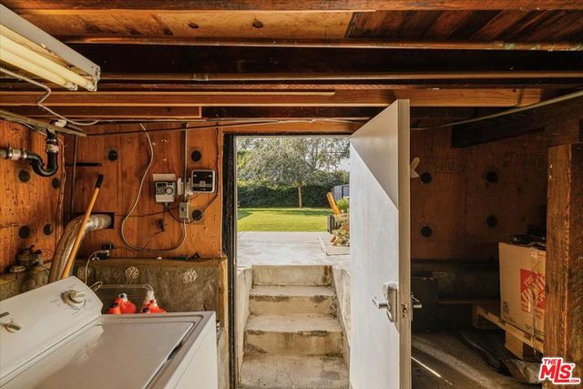 a view of storage and utility room