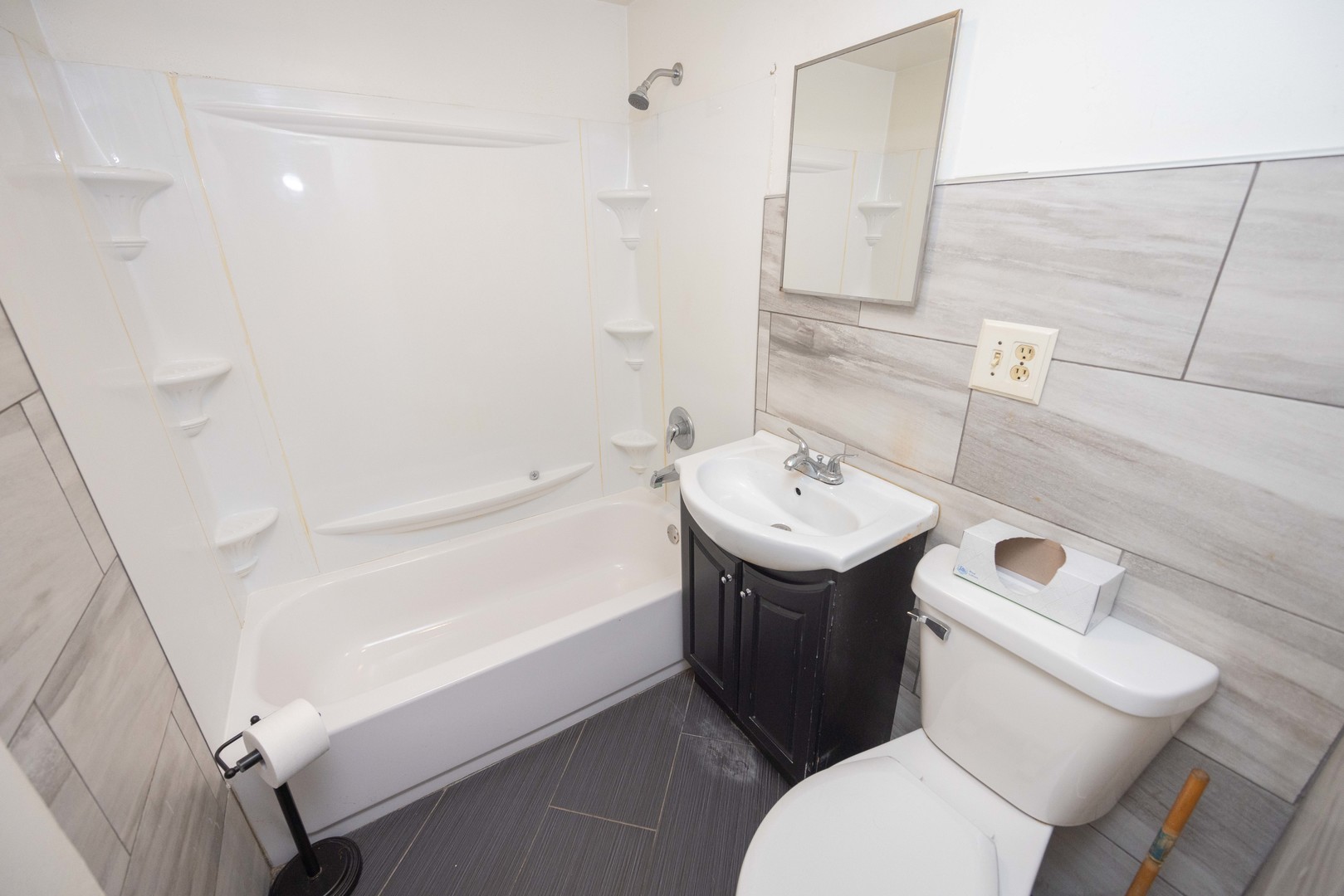 2024 Plainfield Road Crest Hill, IL 60403 - Photo 9 of 20 a bathroom with a sink toilet and shower