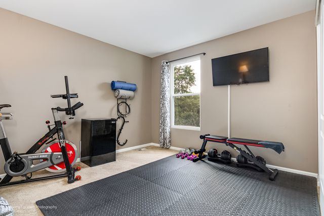 103 South Cranberry Street Bolingbrook, IL 60490 - Photo 21 of 33 a room with gym equipment and a flat screen tv