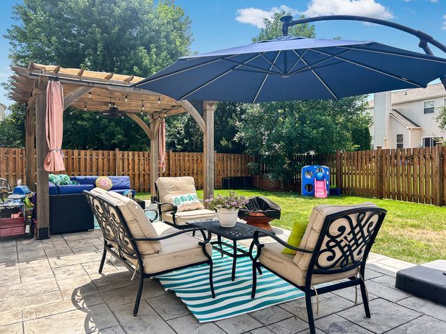 103 South Cranberry Street Bolingbrook, IL 60490 - Photo 29 of 33 a patio with a patio table and chairs