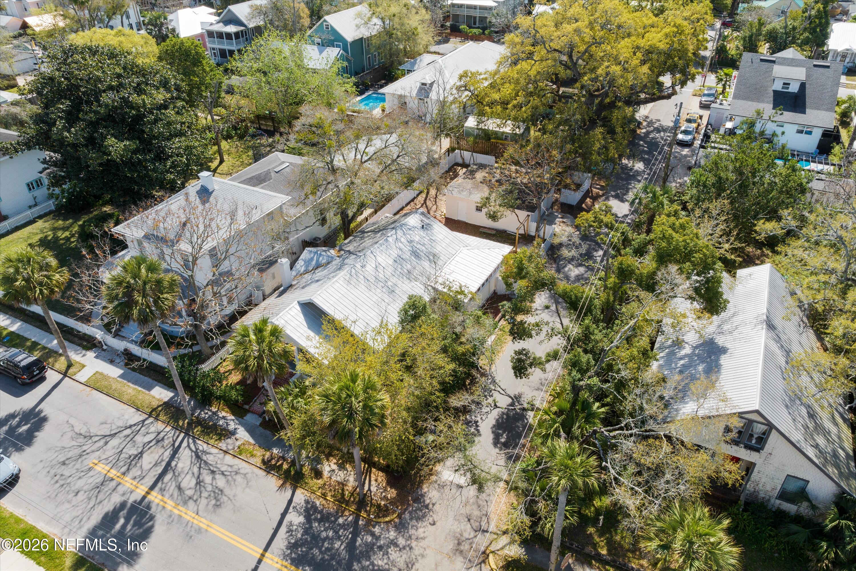 33 Cincinnati Avenue St. Augustine, FL 32084 - Photo 34 of 37 an aerial view of residential houses with outdoor space