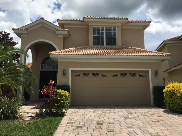 a front view of a house