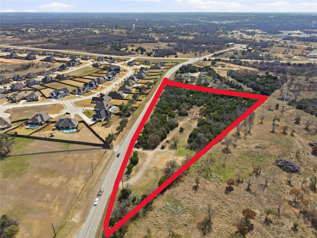 an aerial view of a houses