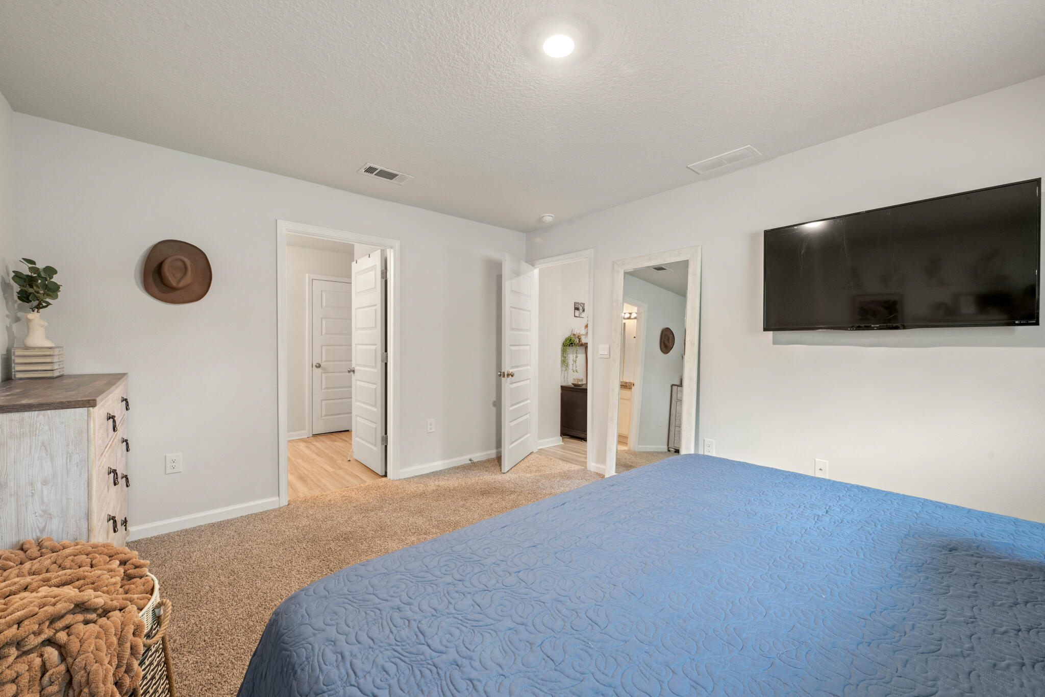 810 Otto Loop Crestview, FL 32539 - Photo 28 of 41 a bedroom with a bed and a flat screen tv