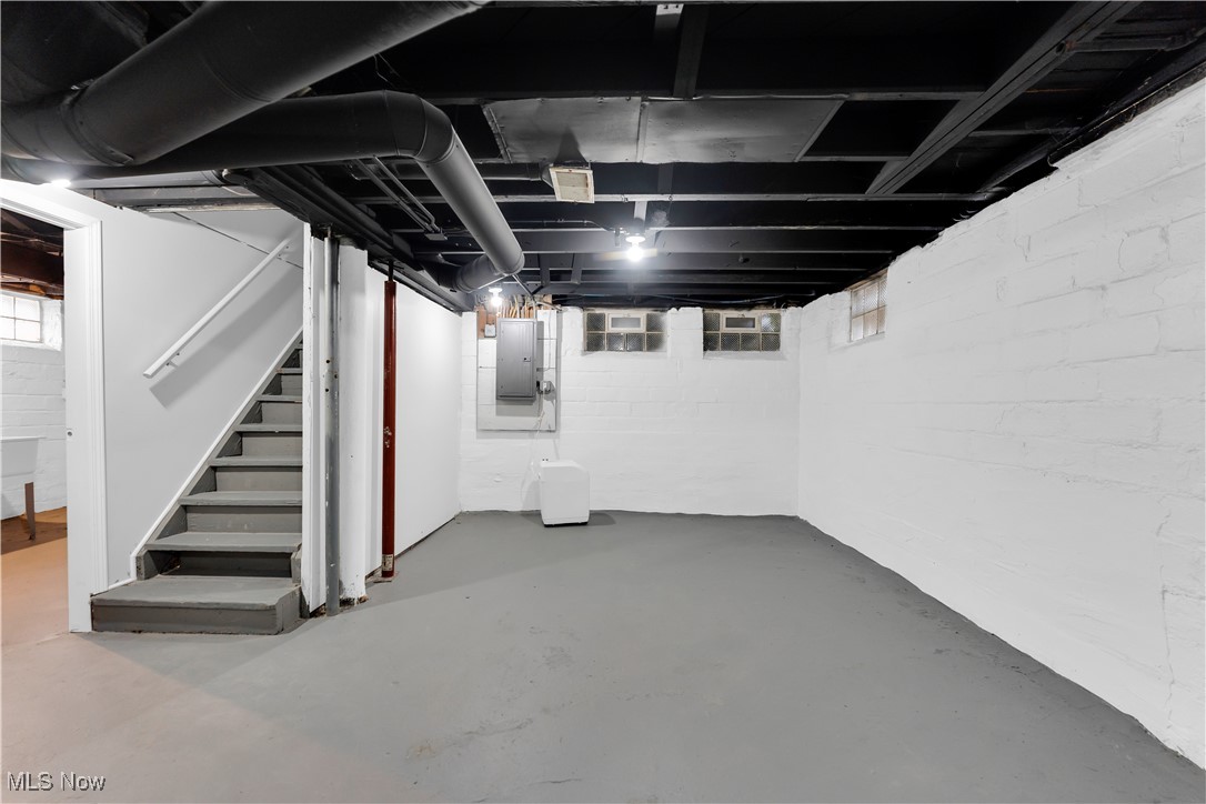 2593 Princeton Road Cleveland, OH 44118 - Photo 33 of 34 Basement featuring electric panel and stairway
