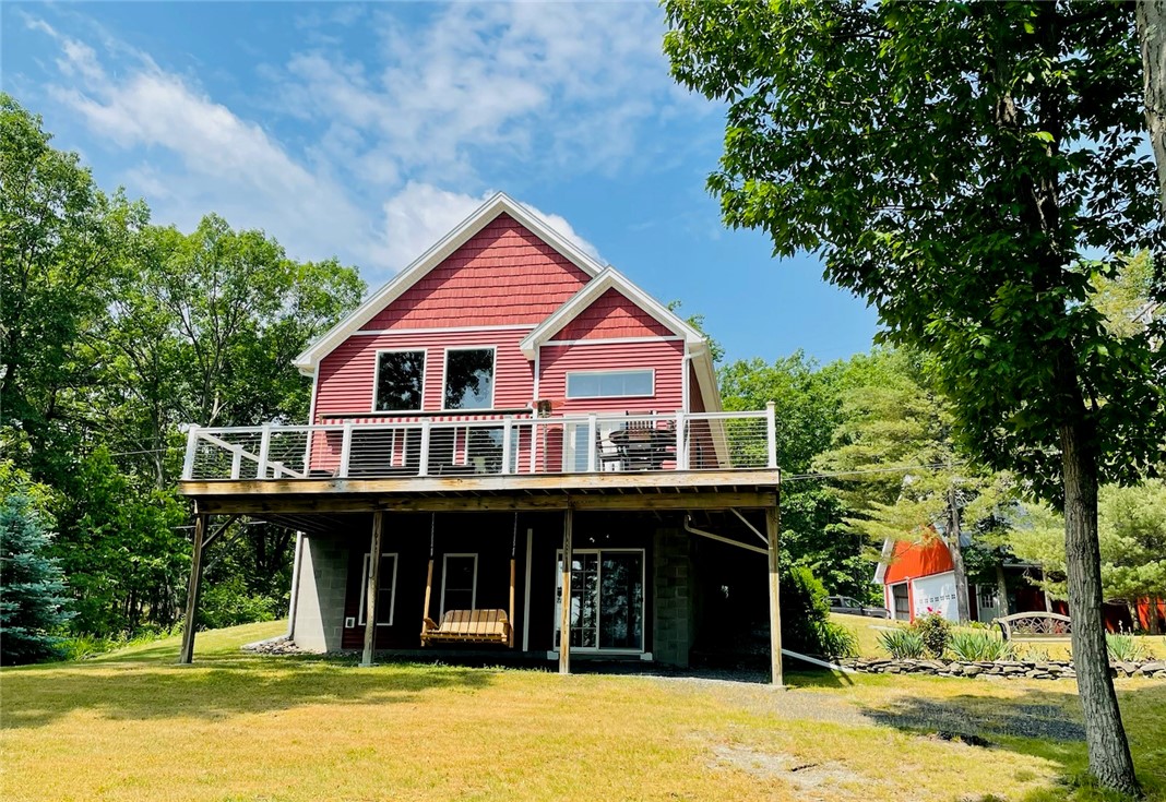 78 Hemlock Road Starkey, NY 14837 - Photo 4 of 45 Deck With Seneca Lake Views