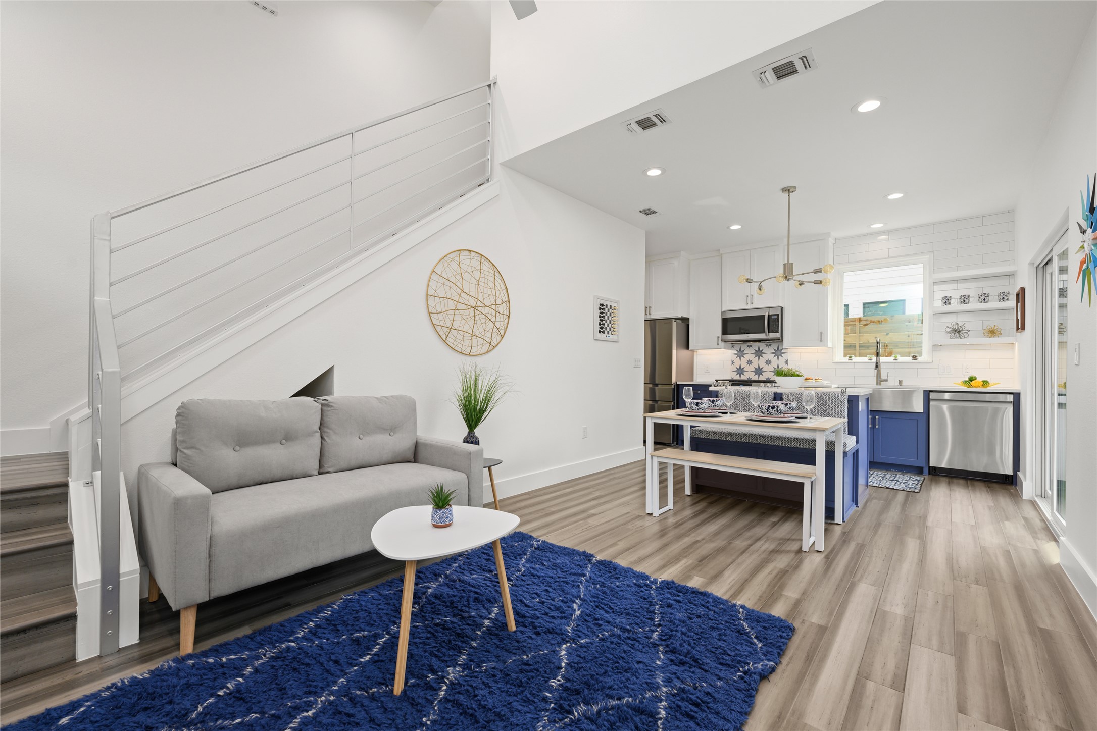 2102 East 2nd Street, Unit 2 Austin, TX 78702 - Photo 18 of 18 The open floor plan gives plenty of room for relaxing, dining, and entertaining.