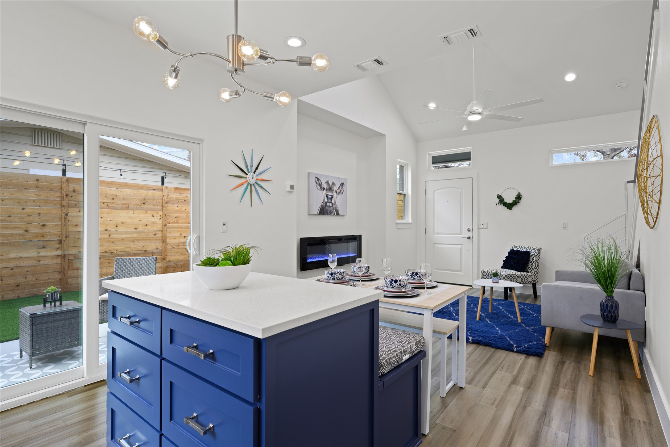 2102 East 2nd Street, Unit 2 Austin, TX 78702 - Photo 8 of 18 This is another view of the kitchen, dining area, and living areas.