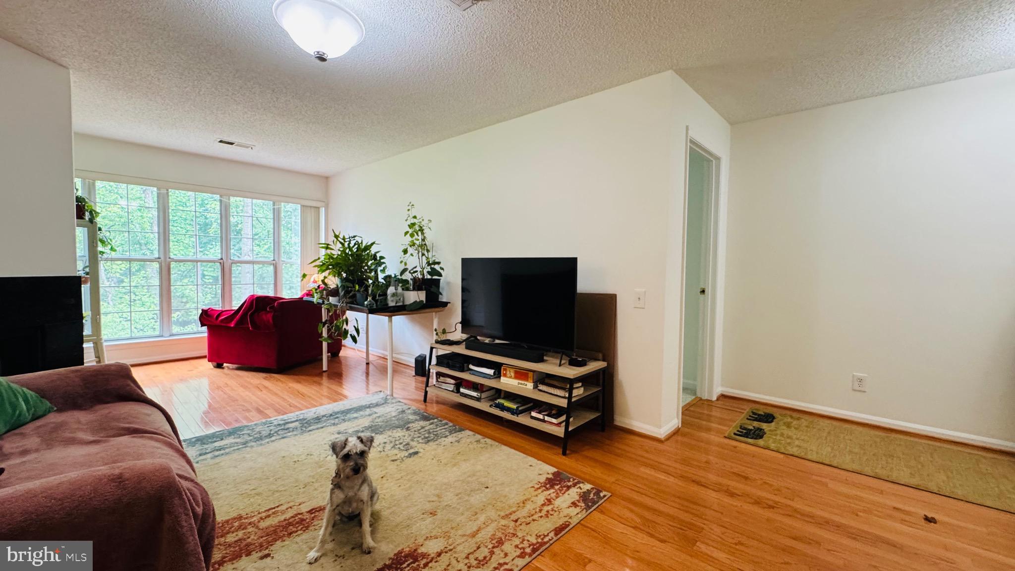 12012 Golf Ridge Court, Unit 374 Fairfax, VA 22033 - Photo 3 of 38 a living room with furniture flat screen tv and a large window