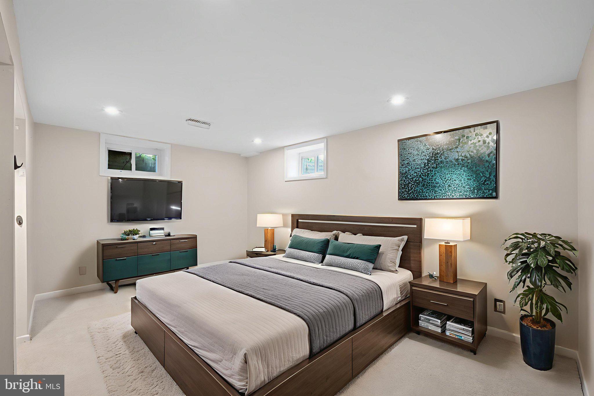 144 Cedarmere Road Owings Mills, MD 21117 - Photo 23 of 32 Bedroom 3 - in the basement - virtually staged