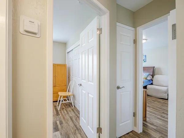 a view of a porch with a yard