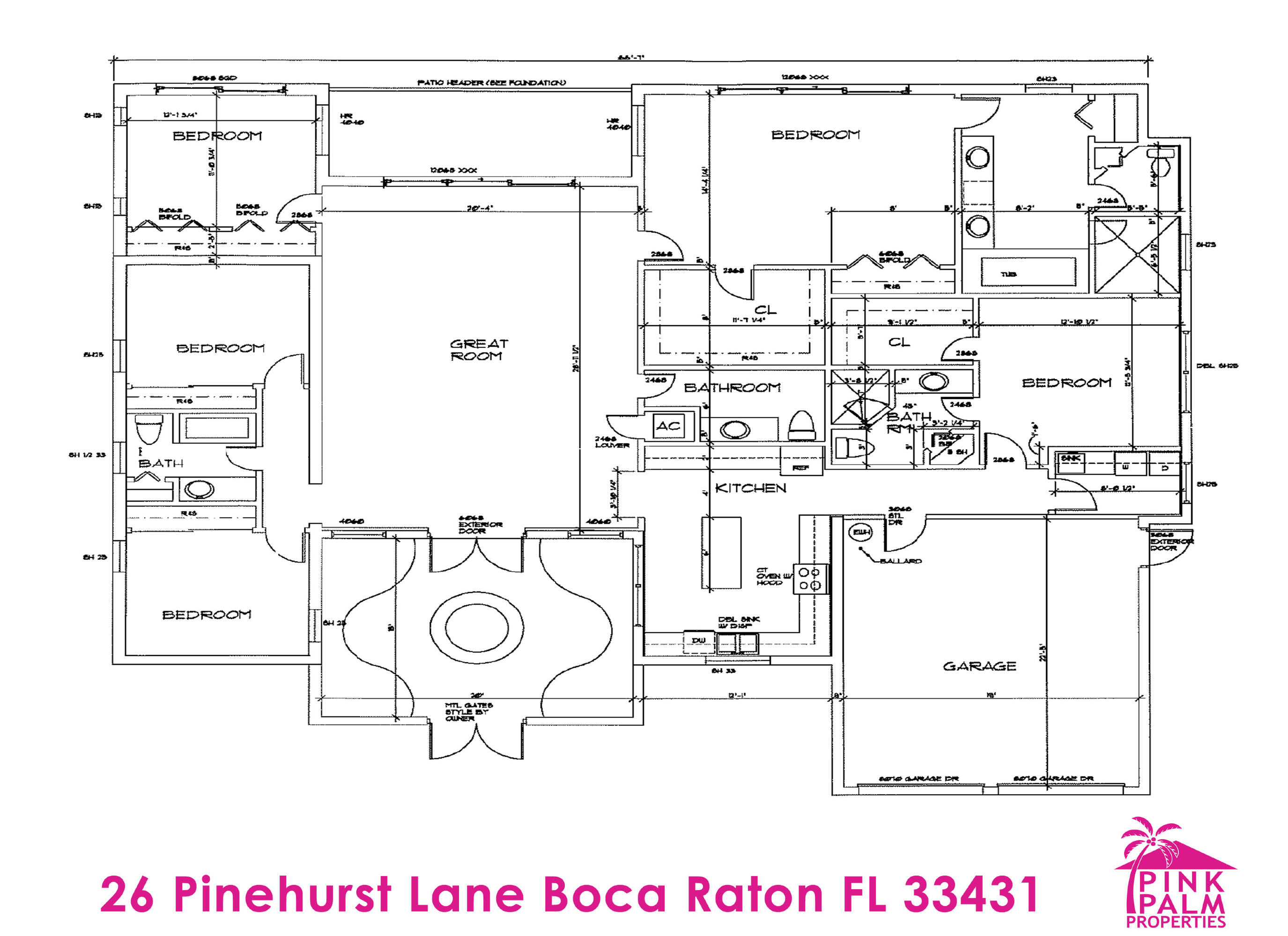26 Pinehurst Lane Boca Raton, FL 33431 - Photo 36 of 36 FLOOR PLAN 26