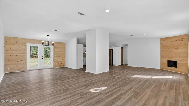 wooden floor in an empty room