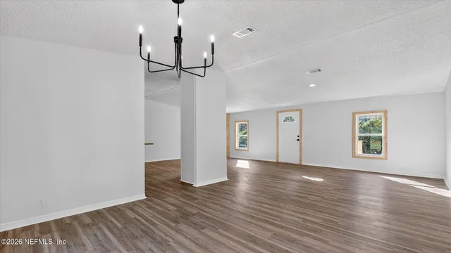 a view of a fireplace