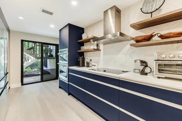 a room with furniture