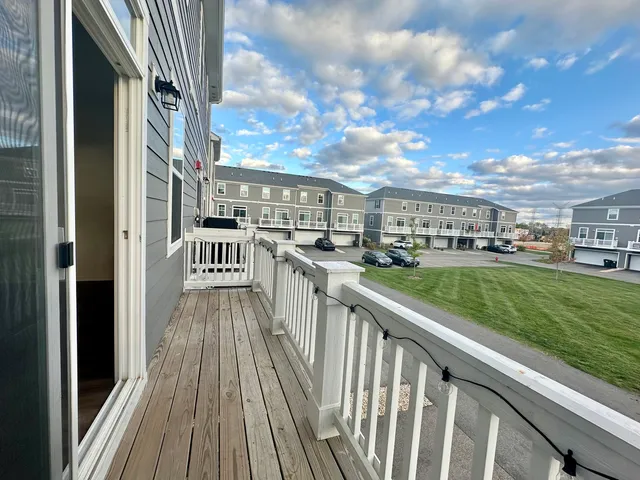a view of city from balcony