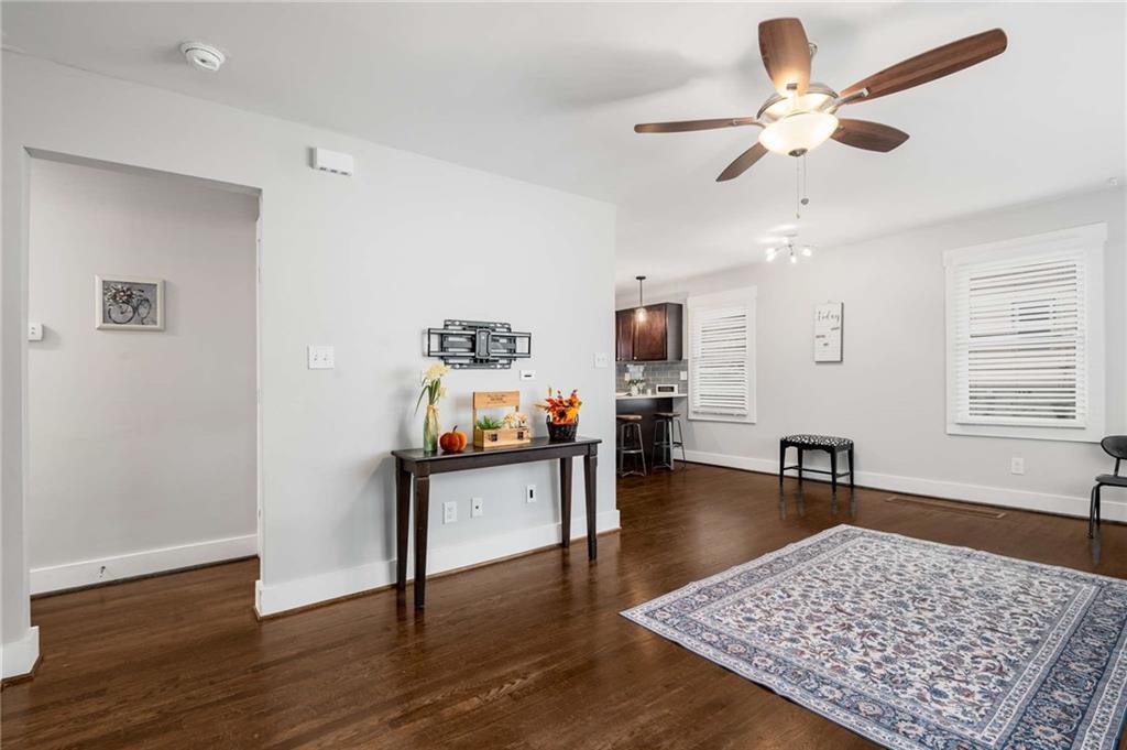 2046 Settle Circle Southeast Atlanta, GA 30316 - Photo 6 of 36 a living room with furniture and wooden floor