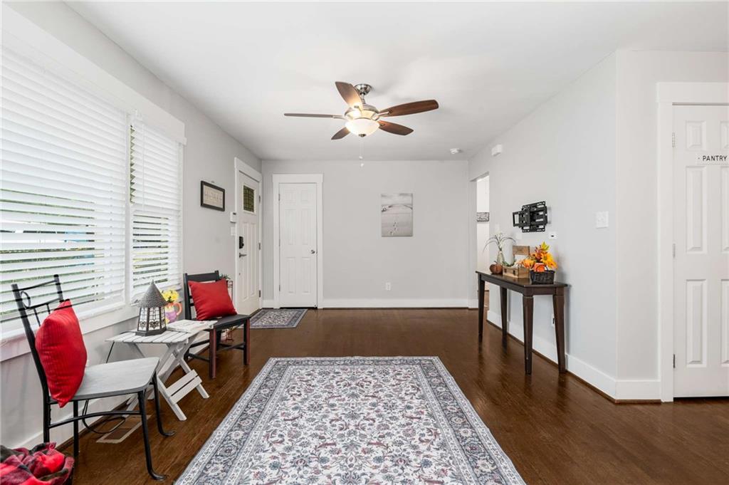 2046 Settle Circle Southeast Atlanta, GA 30316 - Photo 8 of 36 a living room with furniture and wooden floor