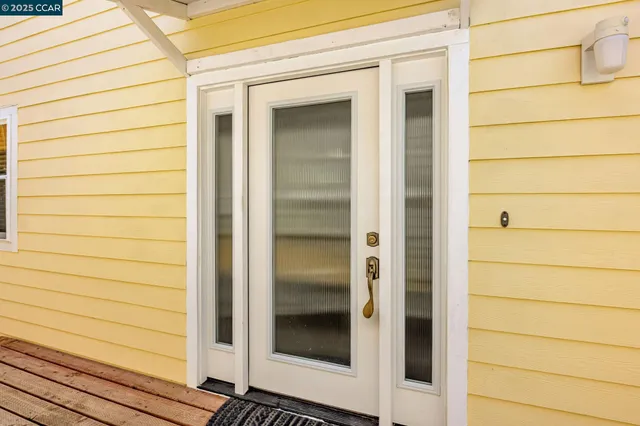 a view of front door of a house