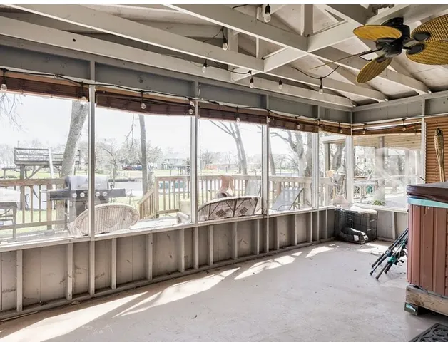 a view of a room with window