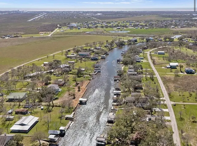 view of a city with an ocean view