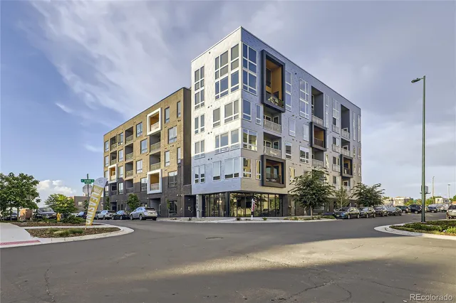 a front view of a building