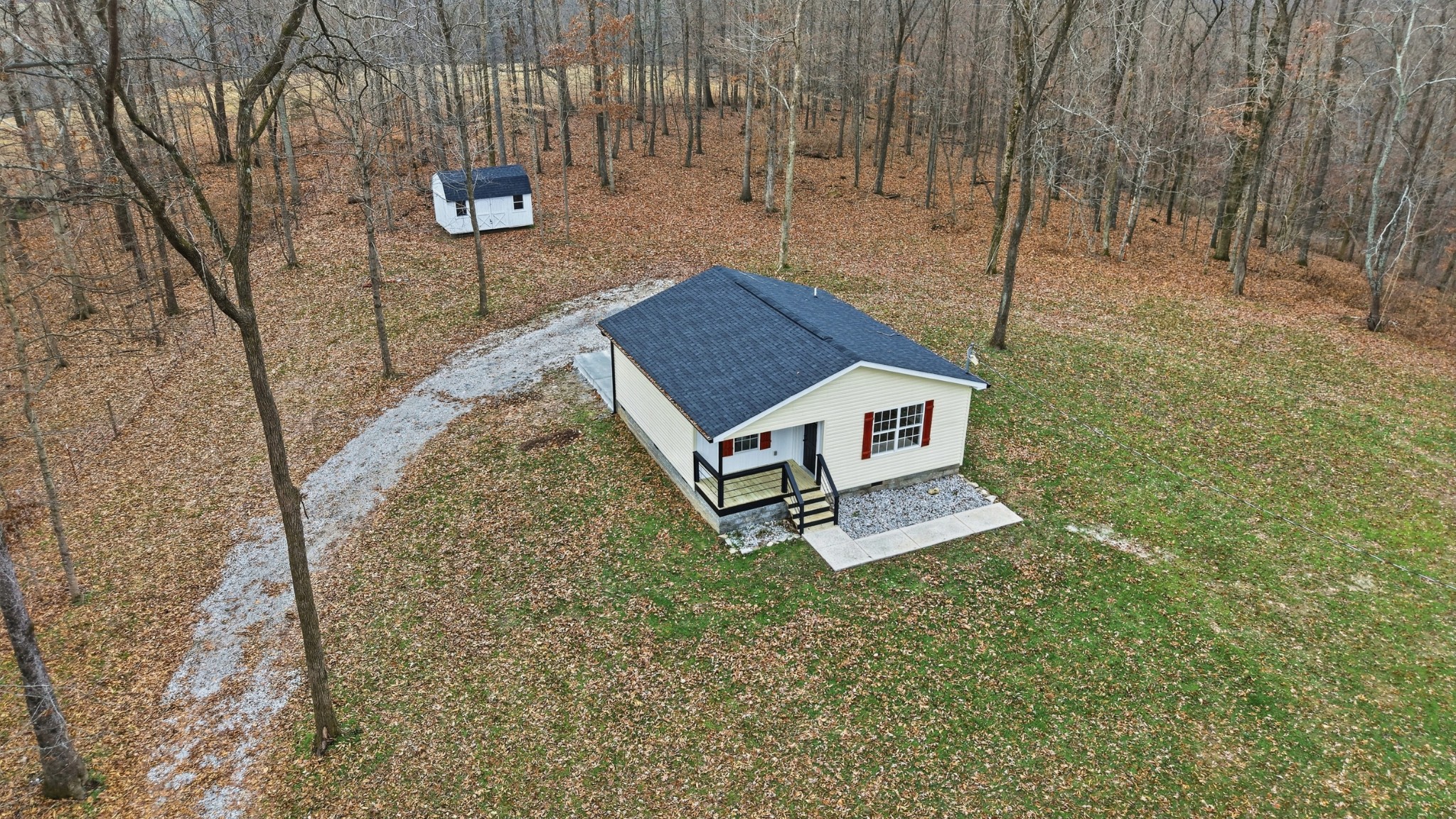 790 Preston Ridge Road Mulberry, TN 37359 - Photo 39 of 44 a aerial view of a house with a yard