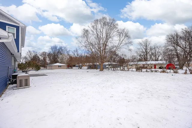 a view of outdoor space covered with snow