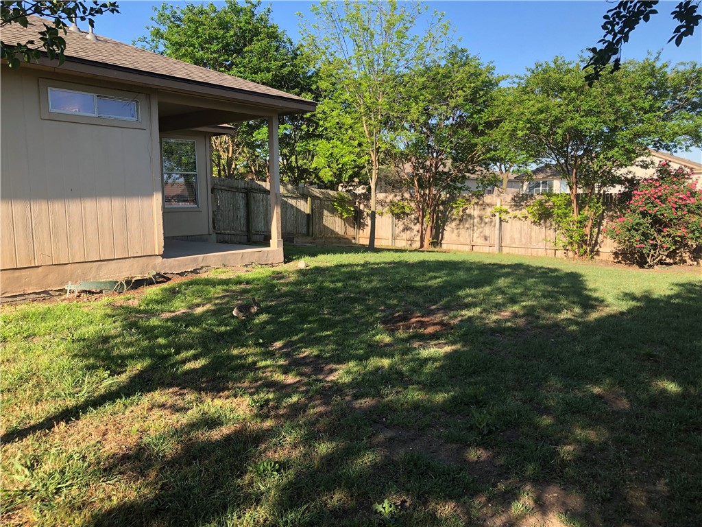 229 Killian Loop Hutto, TX 78634 - Photo 21 of 28 a backyard of a house with lots of green space