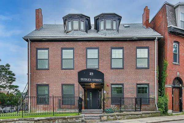 a front view of a house with entryway