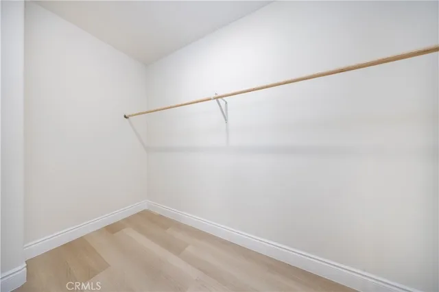 a view of small space with racks on the wall