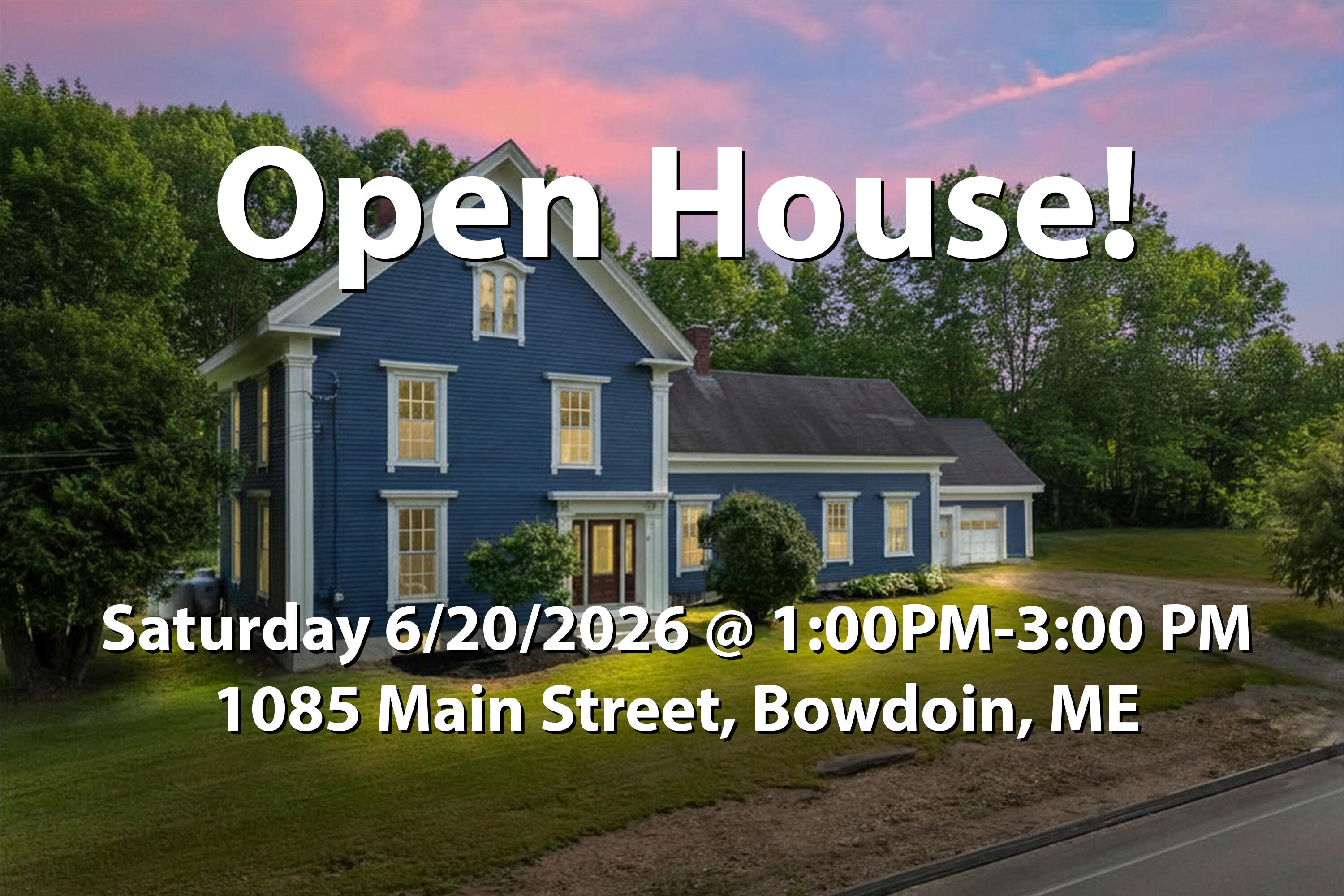 1085 Main Street Bowdoin, ME 04287 - Photo 1 of 92 Open House copy
