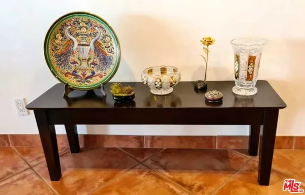 a room with furniture and a table