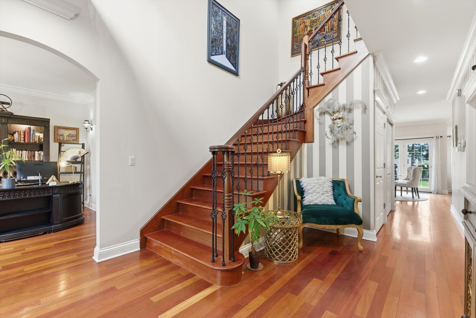 395 Scott Street Elmhurst, IL 60126 - Photo 14 of 46 a view of entryway and hall with wooden floor