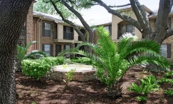 a view of a yard in front of house