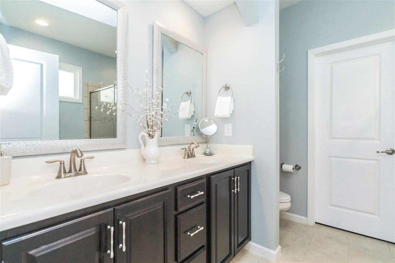 1407 Rodessa Run Raleigh, NC 27607 - Photo 14 of 30 Master Bath with Double Vanity & Tile