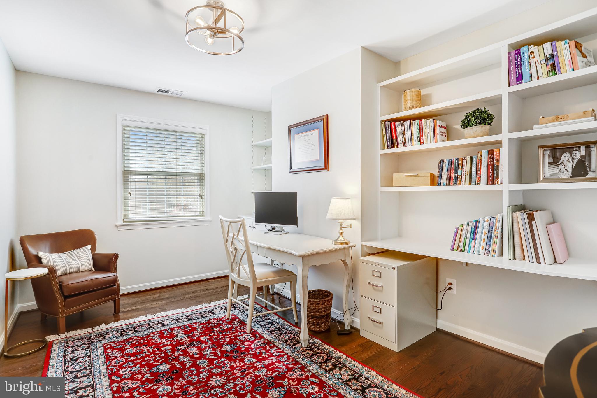 6737 Baron Road McLean, VA 22101 - Photo 21 of 36 a view of a workspace with a window and lounge chair