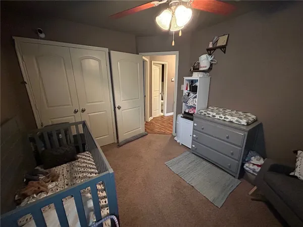 a room with storage and utility