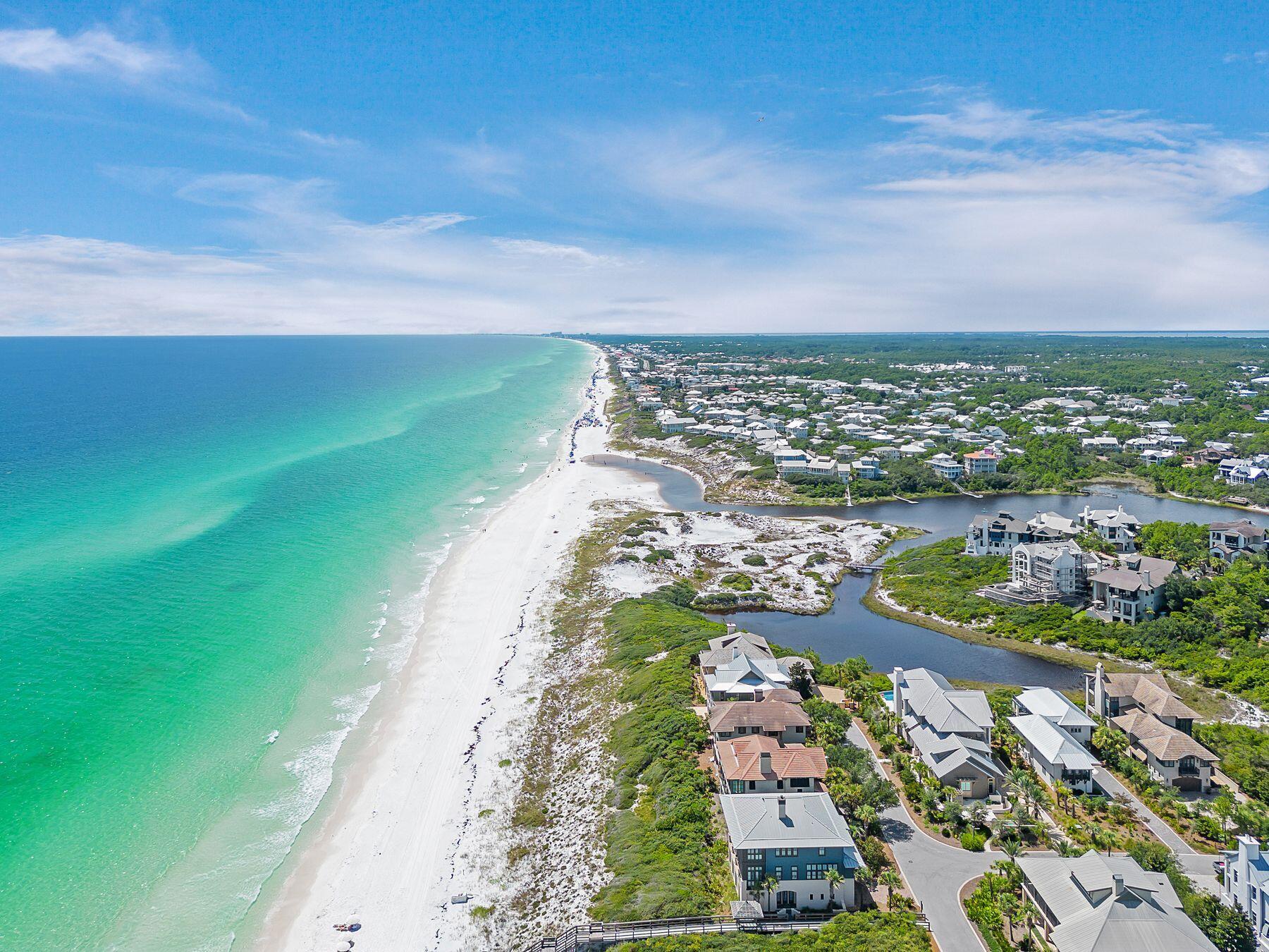 244 West Bermuda Drive Santa Rosa Beach, FL 32459 - Photo 60 of 66 an aerial view of residential houses with outdoor space