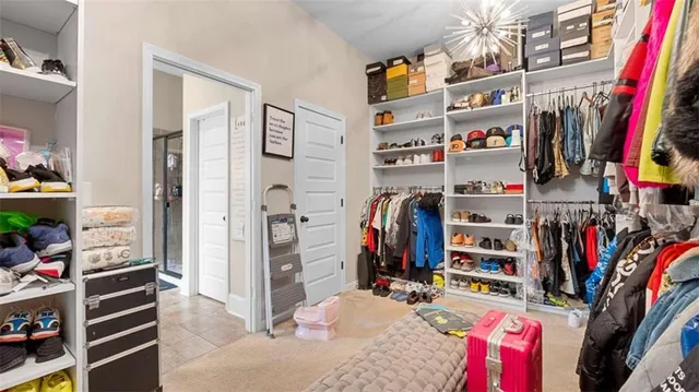 a view of entryway with livingroom and furniture