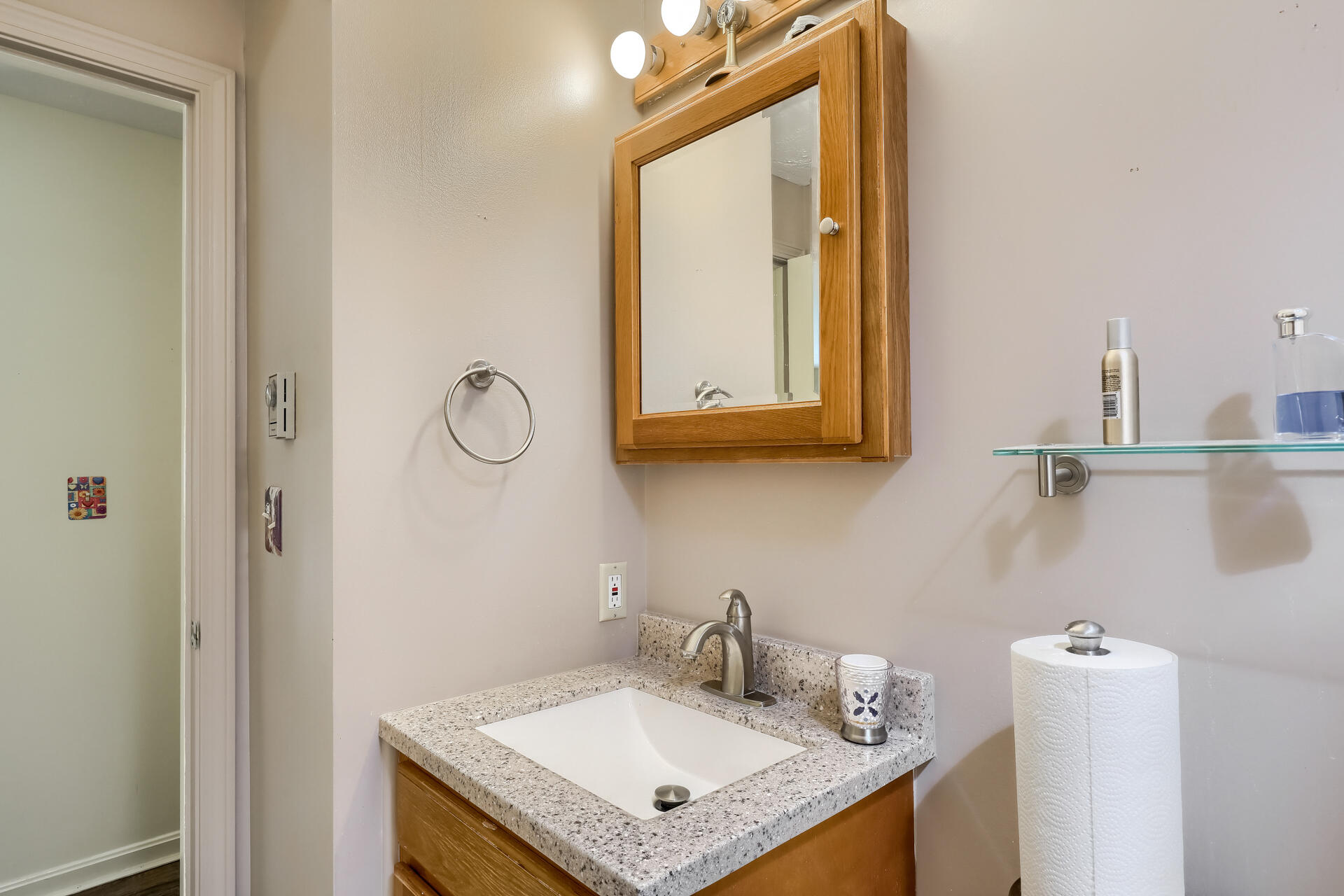 48 Gunstock Road Osterville, MA 02655 - Photo 19 of 28 a bathroom with a sink vanity and a mirror