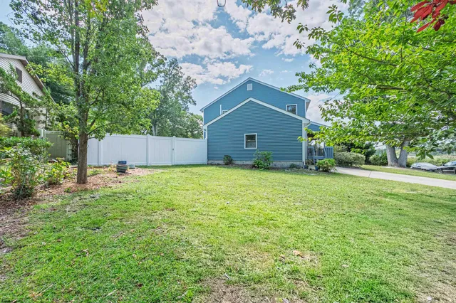 a house view with a garden space