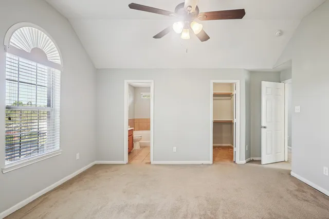 a close view of closet