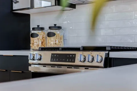 a close view of utility room