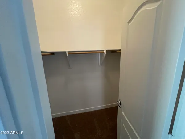 a close view of closet